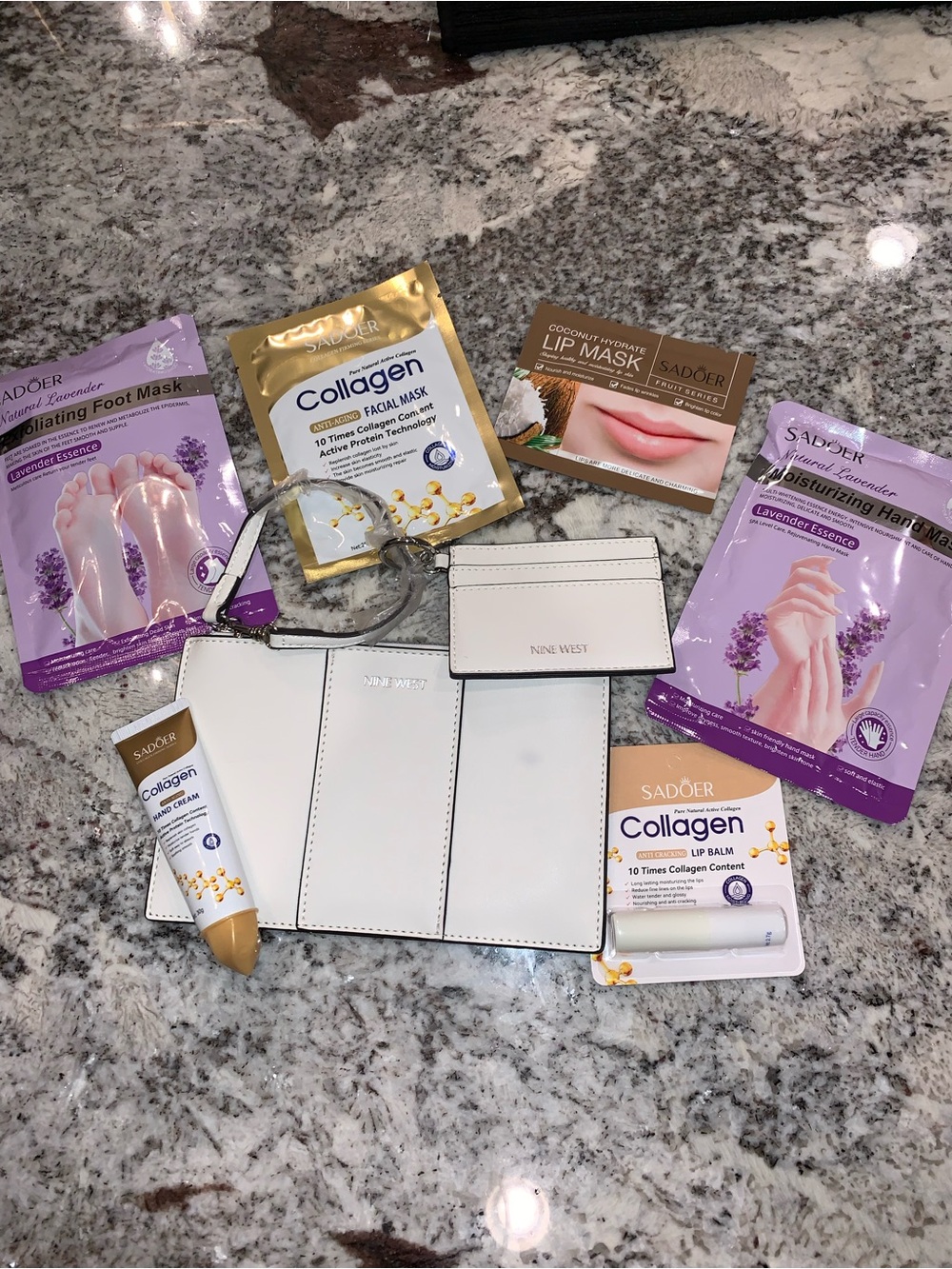 SADOER BEAUTY BUNDLE WITH NINE WEST WRISTLET & CARD HOLDER